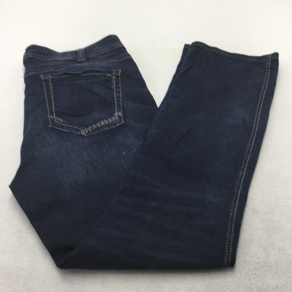 Silver Jeans Co Suki Slim Boot Jeans Womens 20 Blue Dark Wash Bootcut Stretch